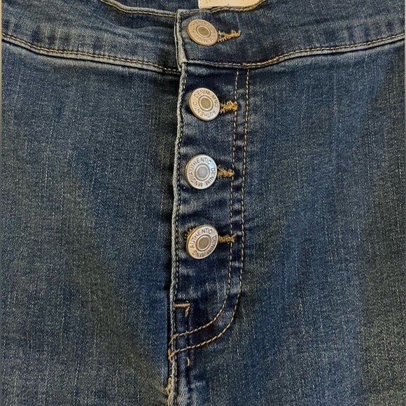 Mango Teen XS Button Fly High Rise Flare Jeans - Picture 5 of 5